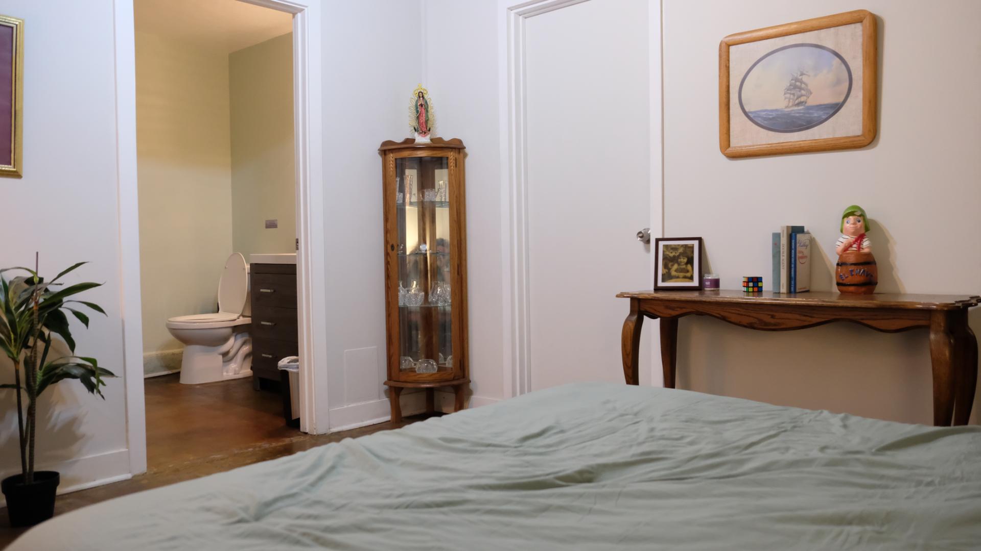 This is a movie set for filming for actors and director